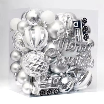 Enfeites de Natal para Pendurar – Conjunto de Bolas Coloridas de 6 cm