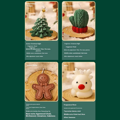 Velas Artesanais de Natal Perfumadas – Decoração de Natal para Casa