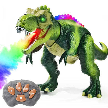 Fire-Breathing Dinosaur Toy – Walking, Roaring, Light-Up Action Figure