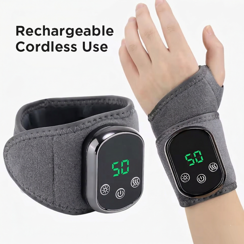 2-in-1 Heated Vibration Wrist Massager