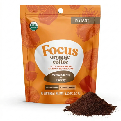 Mezcla de Café Instantáneo con Hongos Orgánicos