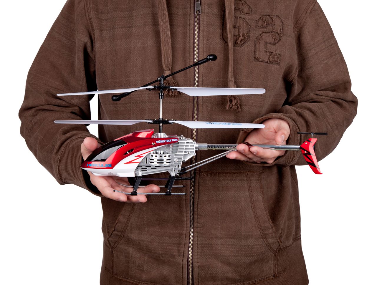 Helicóptero Hércules 3.5CH Gyro – Helicóptero Indestrutível de Controlo Remoto com Luzes LED e Carregamento USB