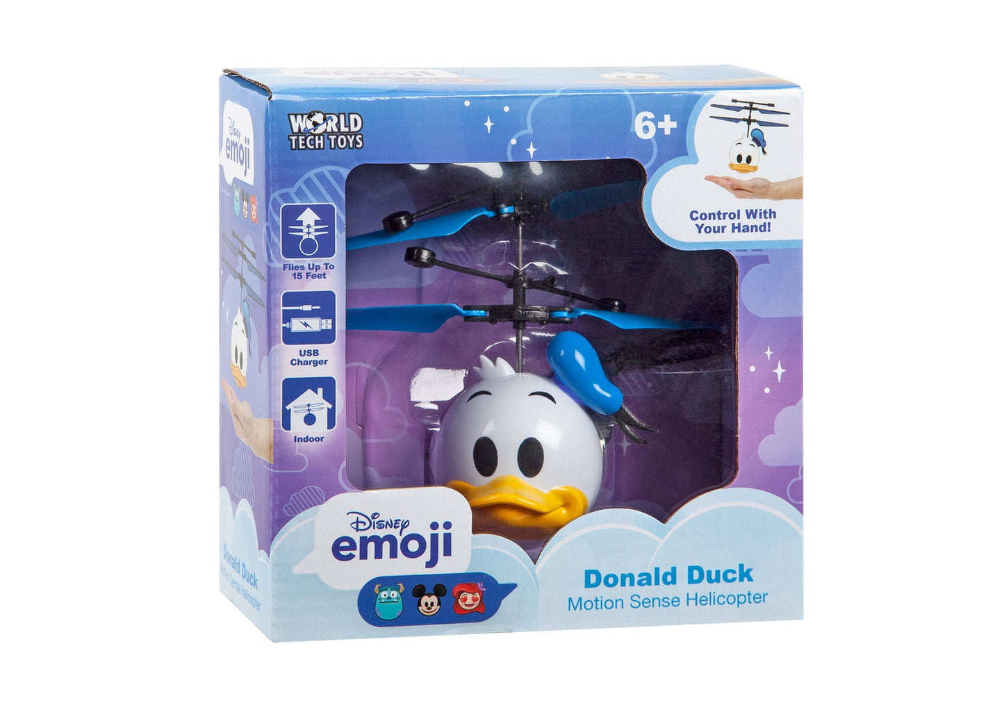 Disney Emoji Pato Donald Infravermelhos UFO Bola Helicóptero