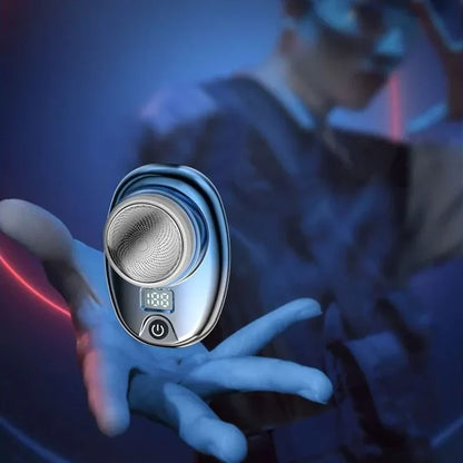 Mini Barbeador Portátil - Portátil, Recarregável por USB, À Prova de Água, para Homens e Mulheres