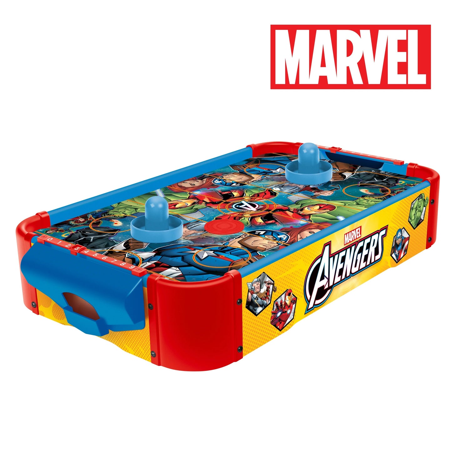 Mesa de Air Hockey Eletrónica de Madeira Os Vingadores