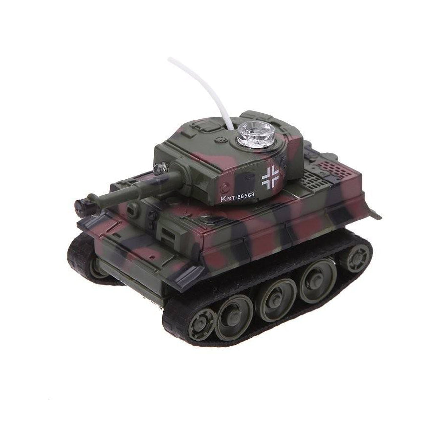 Mini RC Battle Tank with IR Remote Control, Micro Scale Toy Tank for Kids
