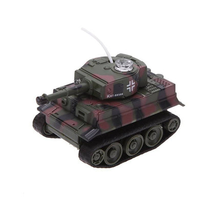 Mini RC Battle Tank with IR Remote Control, Micro Scale Toy Tank for Kids