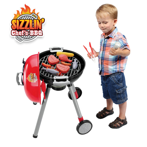 Sizzling Chef's Conjunto Churrasco – Kit de Grelhador e Cozinha de 38 Peças para Crianças