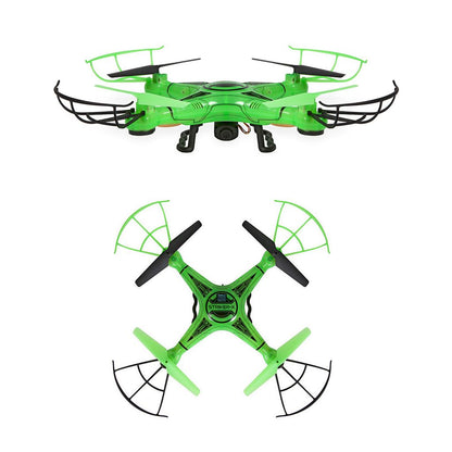 Drone Câmara HD Striker-X Glow-in-the-Dark – Quadcoptero RC 2.4GHz com Vídeo HD e Luzes para Voo Noturno