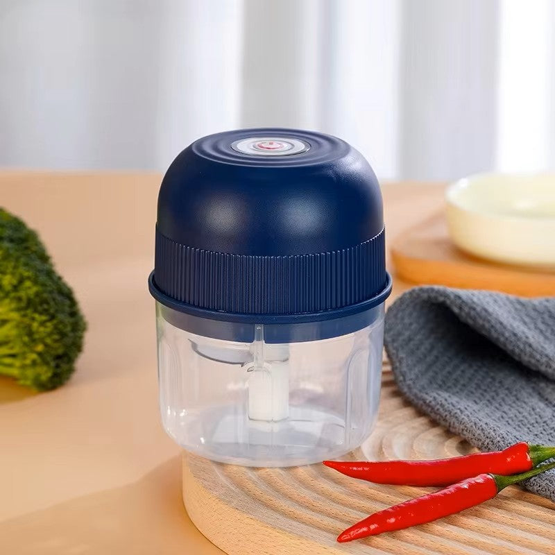 Prensa de ajos y picadora de verduras eléctrica - Mini procesador de alimentos y picadora de carne portátil - Picadora de cebolla y pimienta recargable por USB