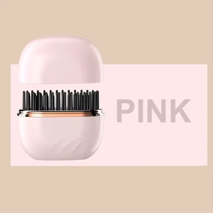 Cepillo Alisador de Pelo Inalámbrico – 3 Temperaturas Ajustables, Calentamiento Rápido, Eléctrico