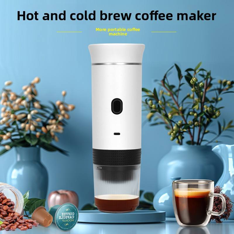 Wireless Portable Espresso Maker 3-in-1 Capsule & Ground Coffee Travel Machine