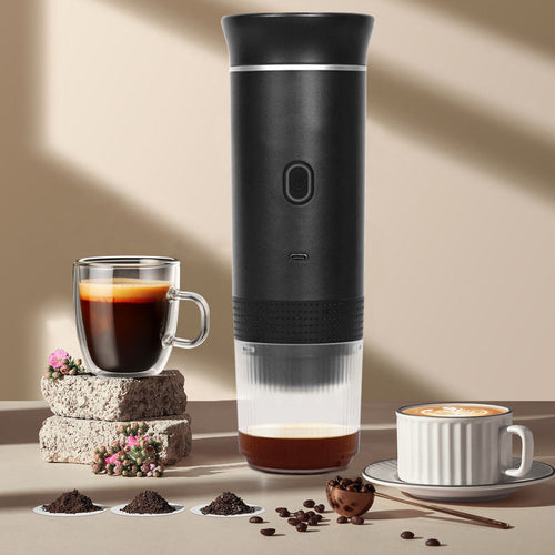 Wireless Portable Espresso Maker 3-in-1 Capsule & Ground Coffee Travel Machine