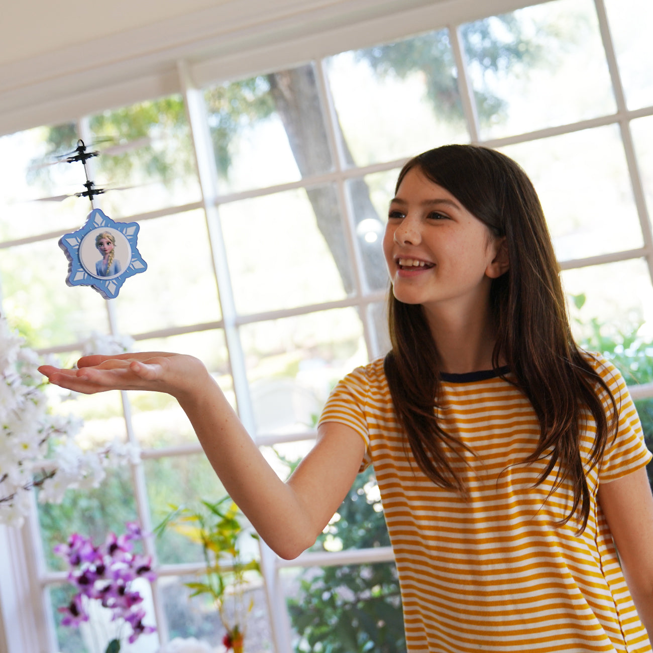 Brinquedo Bola Voadora de Princesa Mágica com LED para Crianças