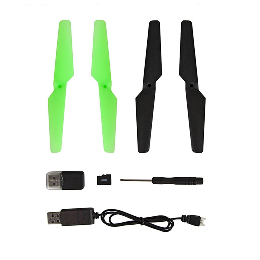 Drone Câmara HD Striker-X Glow-in-the-Dark – Quadcoptero RC 2.4GHz com Vídeo HD e Luzes para Voo Noturno