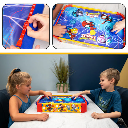 Mesa de hockey de aire electrónica de madera de Spidey y sus sorprendentes amigos