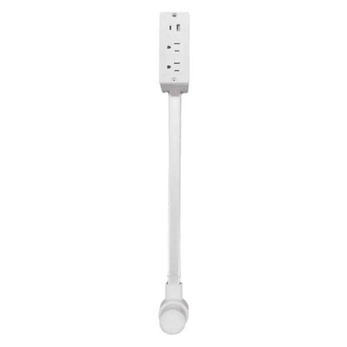 Extensor de Tomada de Parede Retrátil com 2 Saídas e Carregamento Rápido USB e Tipo-C