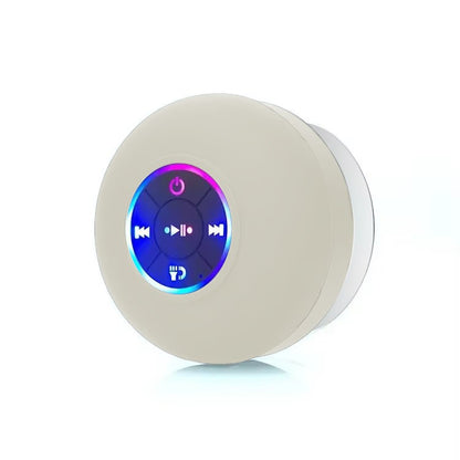 Mini Coluna Bluetooth Impermeável para Duche – Subwoofer com Ventosa e Microfone Mãos-Livres para Casa de Banho, Piscina, Carro e Exterior