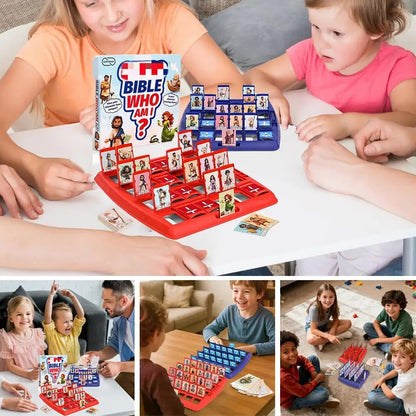 Juego de Mesa de Ajedrez de Adivinanzas de Personajes Bíblicos para Niños
