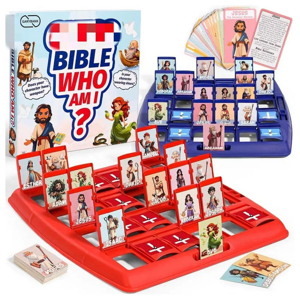 Juego de Mesa de Ajedrez de Adivinanzas de Personajes Bíblicos para Niños