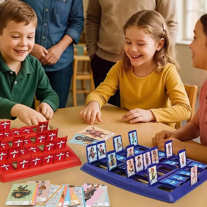 Juego de Mesa de Ajedrez de Adivinanzas de Personajes Bíblicos para Niños