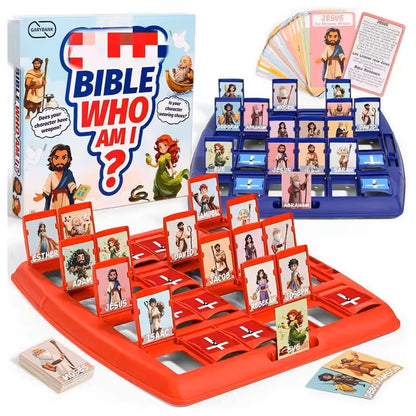 Juego de Mesa de Ajedrez de Adivinanzas de Personajes Bíblicos para Niños