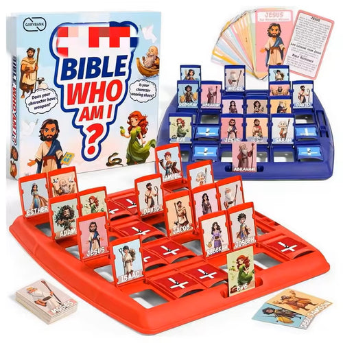 Juego de Mesa de Ajedrez de Adivinanzas de Personajes Bíblicos para Niños