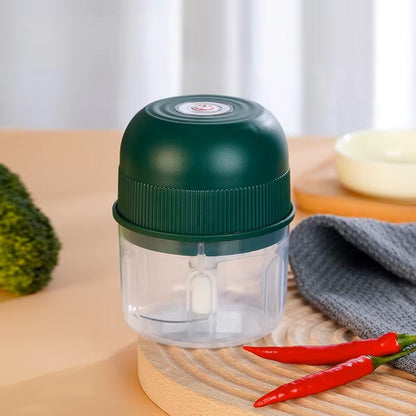 Prensa de ajos y picadora de verduras eléctrica - Mini procesador de alimentos y picadora de carne portátil - Picadora de cebolla y pimienta recargable por USB