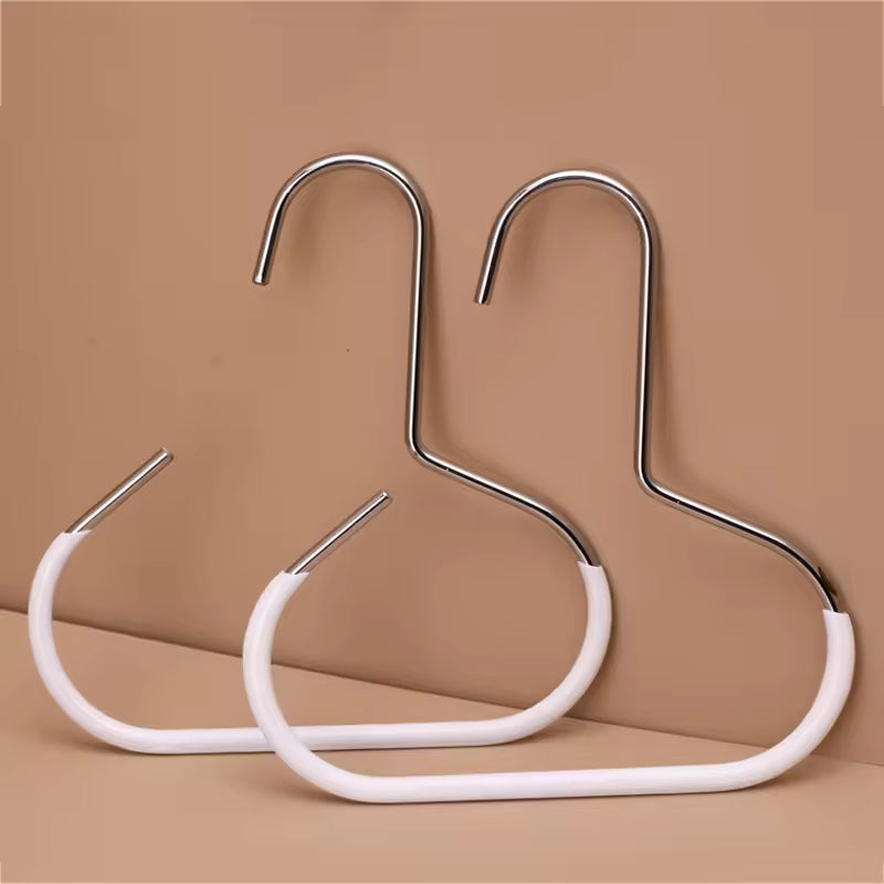 Organizador de Roupeiro em Metal Reforçado – Suporte de Cabides Multifunções para Lenços, Gravatas, Cintos e Malas de Mão