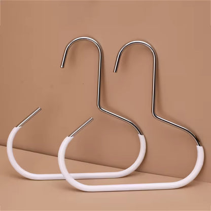 Organizador de Roupeiro em Metal Reforçado – Suporte de Cabides Multifunções para Lenços, Gravatas, Cintos e Malas de Mão