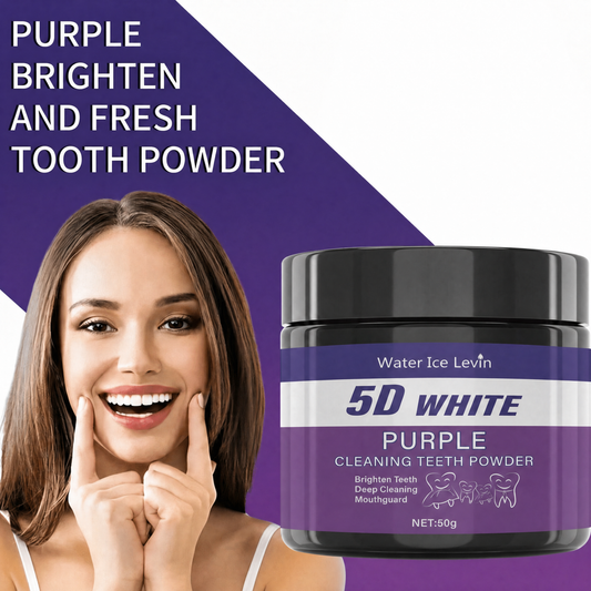 Purple Tooth Whitening Powder - Sulfate-Free Color Corrector