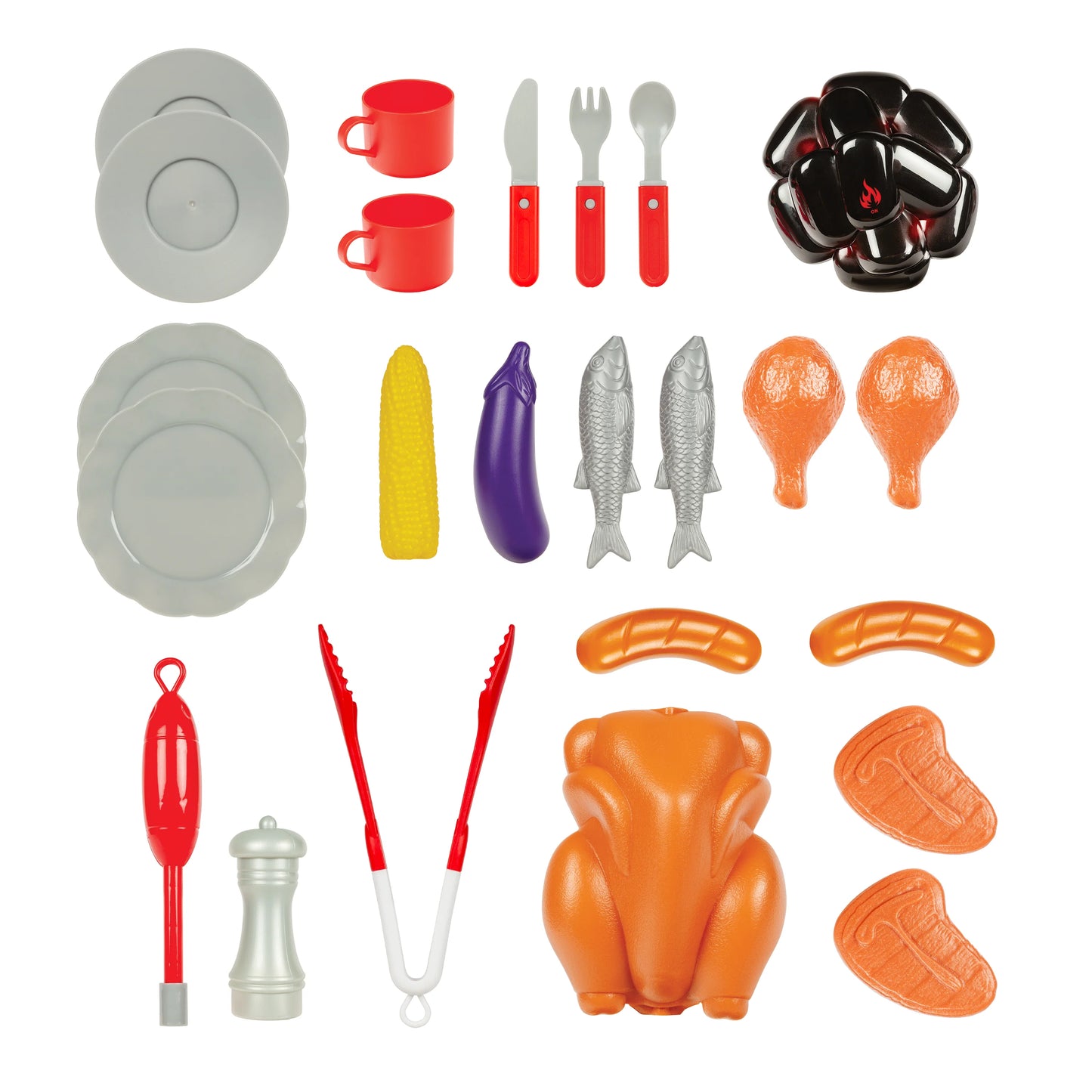 Sizzling Chef's Conjunto Churrasco – Kit de Grelhador e Cozinha de 38 Peças para Crianças