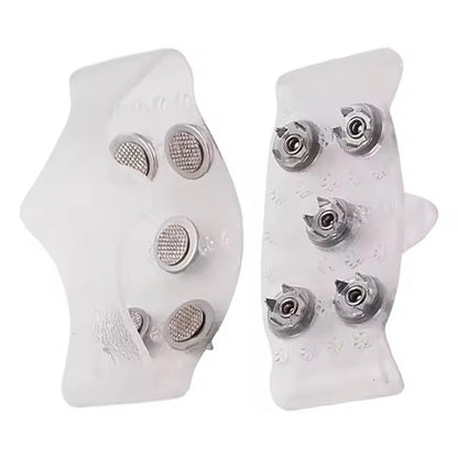 Crampones Antideslizantes de 5 Puntas – Agarre Universal para Hielo y Nieve en Senderismo, Caminatas y Pesca