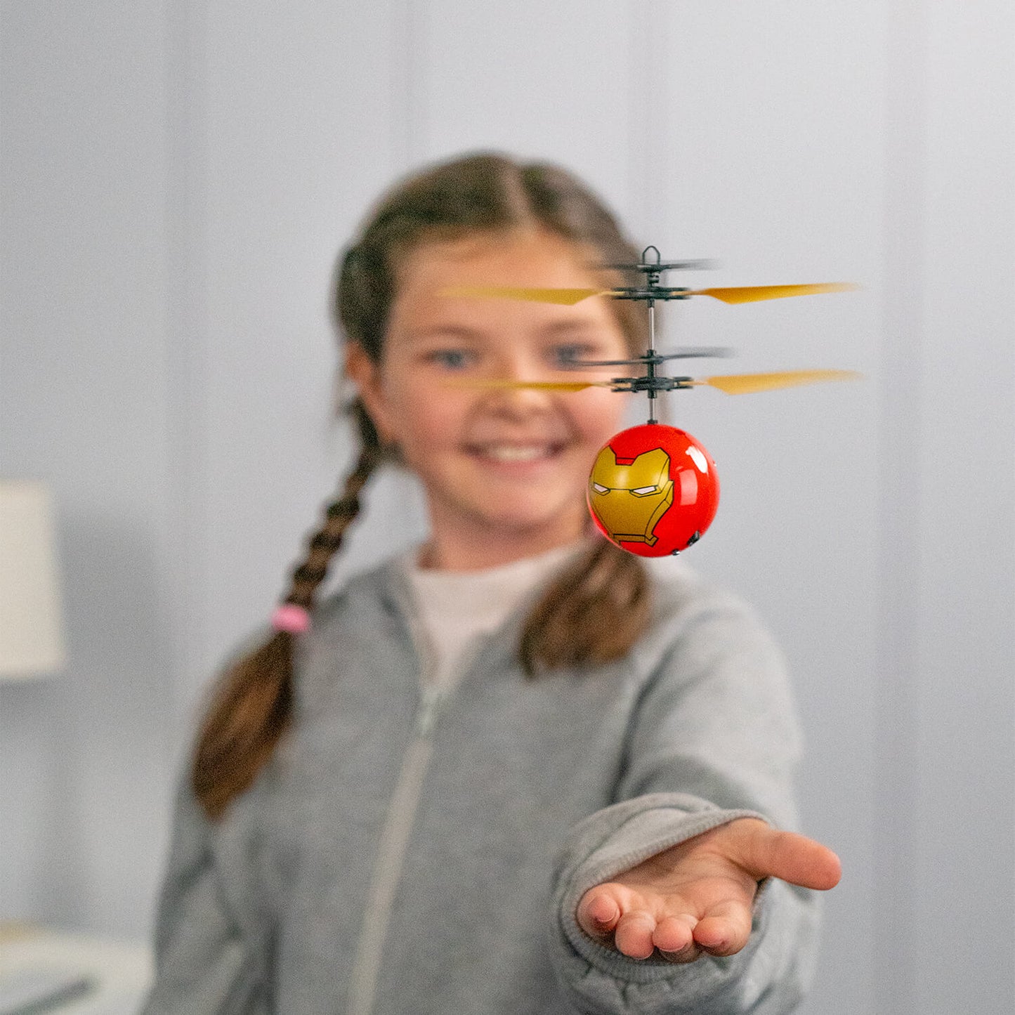 Marvel Avengers Iron Man IR Bola Voadora Helicóptero