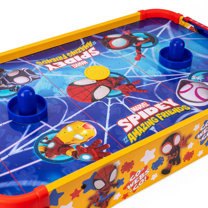 Mesa de hockey de aire electrónica de madera de Spidey y sus sorprendentes amigos