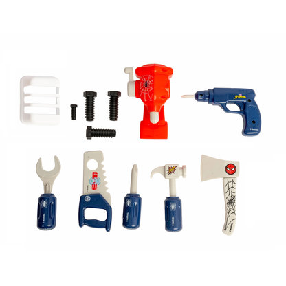 Mochila de Ferramentas Homem-Aranha – Kit de Ferramentas de 18 Peças