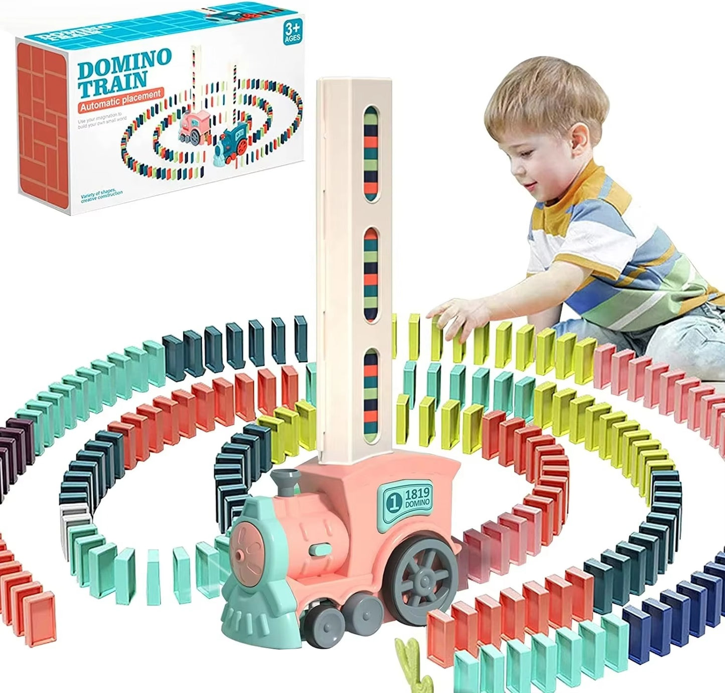 Comboio de Dominós Automático - Comboio Elétrico