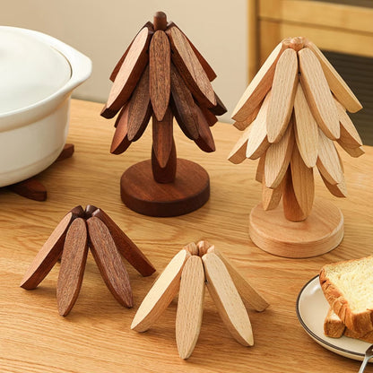 Salvabandejas de madera con aislamiento térmico para árboles