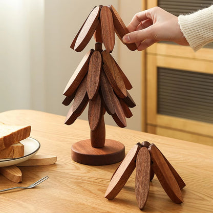 Salvabandejas de madera con aislamiento térmico para árboles