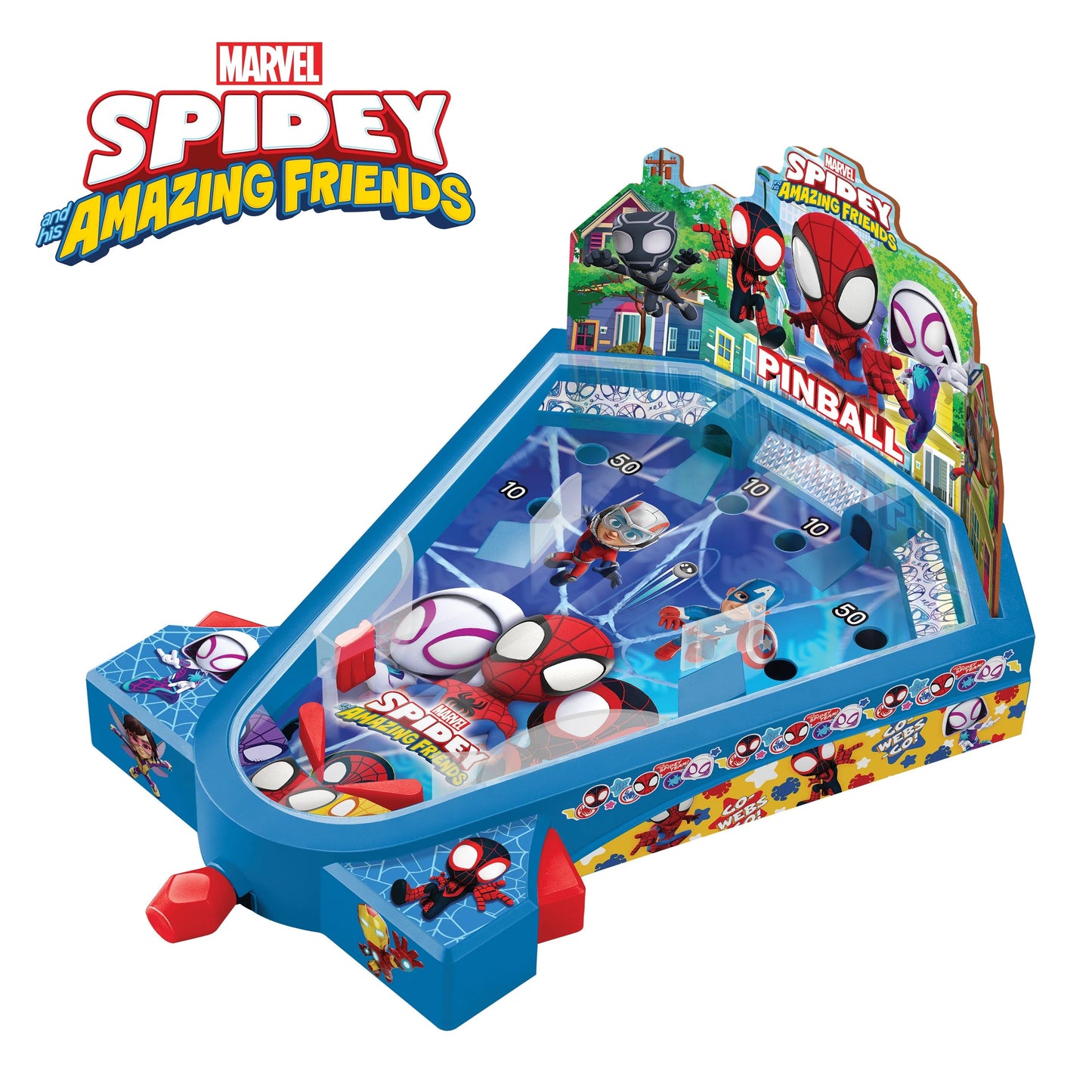 Jogo de Pinball de Mesa Spidey e os Seus Amigos Fantásticos