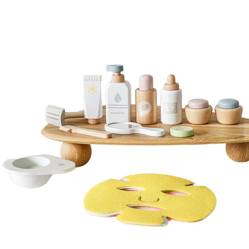 Set de maquillaje de madera de juguete para niños