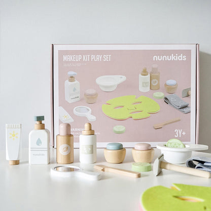 Set de maquillaje de madera de juguete para niños