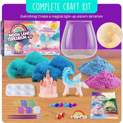 Kit de Lámpara Lunar para Pintar Niños – Set de Manualidades de Galaxia que se Ilumina con Soporte