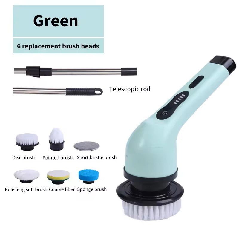 9-in-1 Wireless Electric Cleaning Brush with Rotating Heads