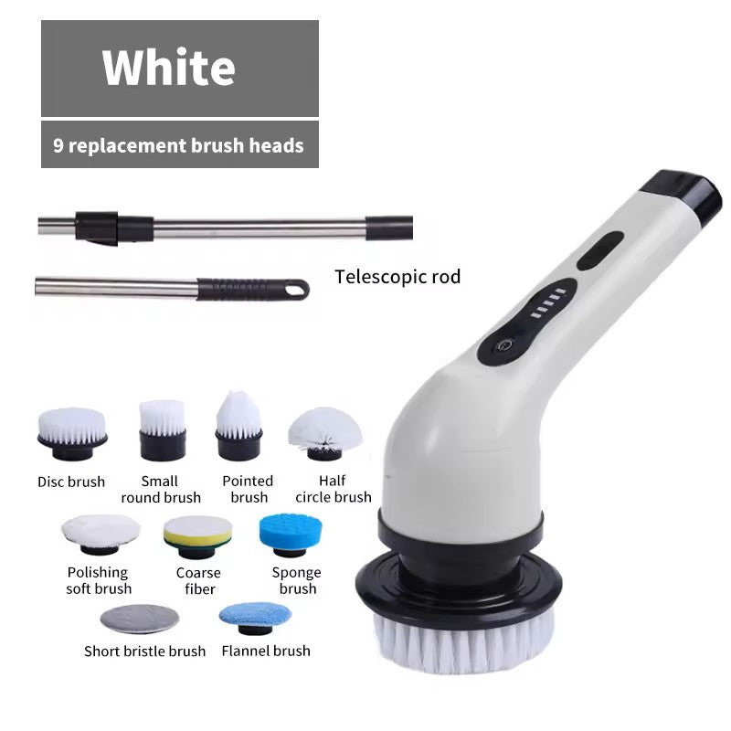 9-in-1 Wireless Electric Cleaning Brush with Rotating Heads