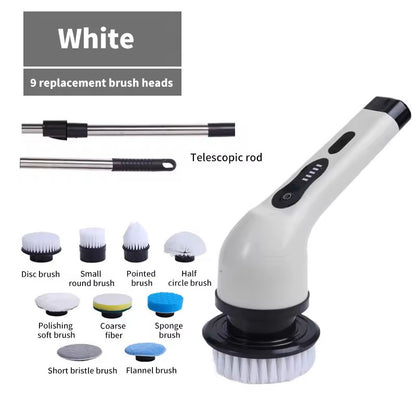 9-in-1 Wireless Electric Cleaning Brush with Rotating Heads