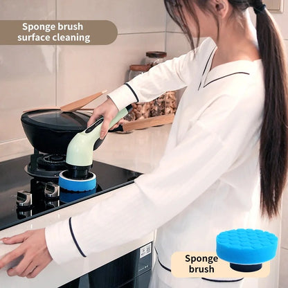 9-in-1 Wireless Electric Cleaning Brush with Rotating Heads