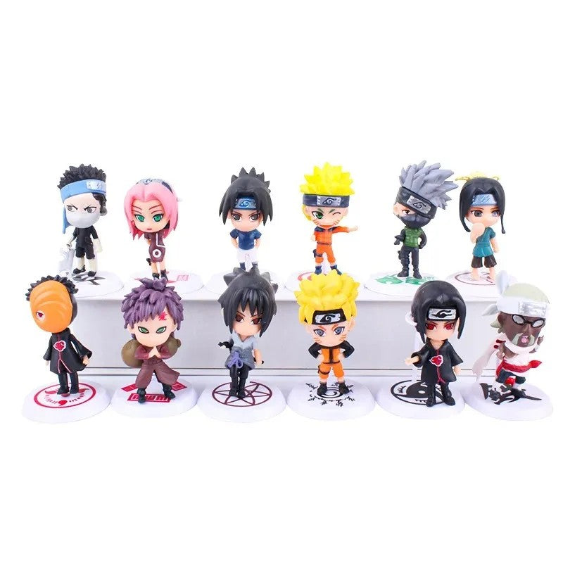 Naruto Anime Mini Figure Set 6PCS PVC Collectible Character Models