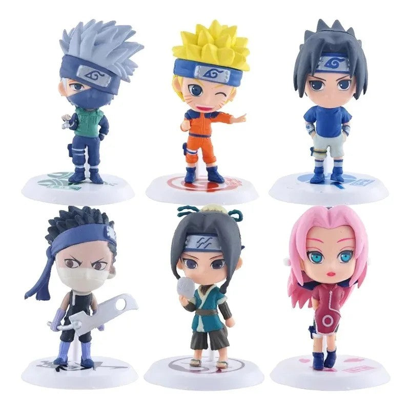 Naruto Anime Mini Figure Set 6PCS PVC Collectible Character Models