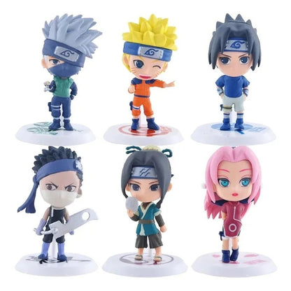 Naruto Anime Mini Figure Set 6PCS PVC Collectible Character Models